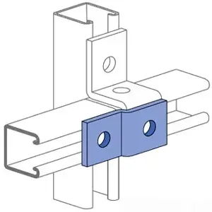 UNISTRUT P1454-HG Channel Z Shape Fitting, 2 Hole, Hot Dipped Galvanized | CF6FRU