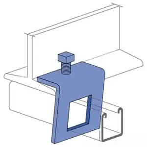 UNISTRUT P1796S-EG Window Beam Clamp, Electrogalvanized | CF6FYP