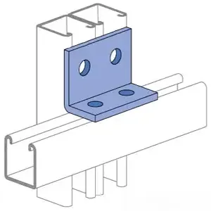 UNISTRUT P1934-EG Angle Fitting, 4 Hole, 90 Degree Angle, Electrogalvanized | CF6GCW