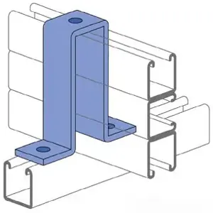 UNISTRUT P2473-EG Channel U Fitting, Electrogalvanized | CF6GFR