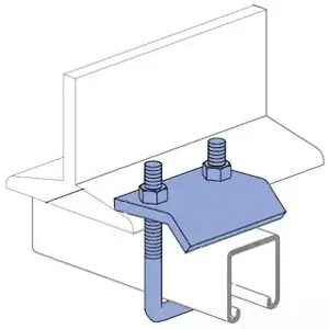 UNISTRUT P2785-ZD Beam Clamp, Gold | CF6GPF