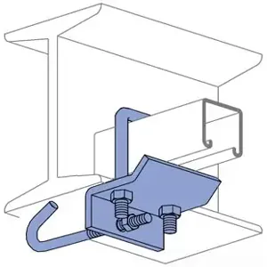 UNISTRUT P2867-EG Beam Clamp, 6 Inch Size, Electrogalvanized | CF6GMQ