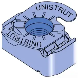 UNISTRUT P4010T-EG Twirl Nut, 1/2 Inch Size, Electrogalvanized | CF6FHU