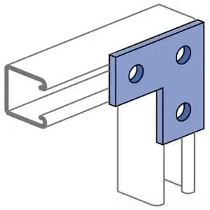 UNISTRUT P6036-EG Fitting, L Type, 3 Hole, Electrogalvanized | CF6ENF