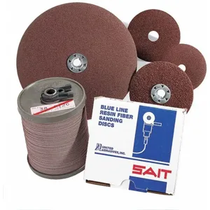 UNITED ABRASIVES-SAIT 60071 Fiber Disc, 7 Inch, Coated, 7/8 Inch Mounting Hole Size, 20 Pk | CD3WQM 48TA82