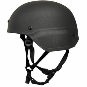 UNITED SHIELD ACH- MICH LE-IIIA-BLKMD Level IIIA Standard Cut Helmet, M Fits Hat Size, Suspension, Black, Aramid, Level IIIA | CU7FFH 29RK85