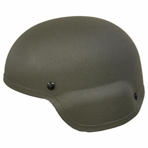 UNITED SHIELD ACH-MICH MIL-IIIA-ODLG Level IIIA Helm mit Standardschnitt, L passend für Hutgröße, OD Grün, Aramid, 3/4 Zoll Polsterdicke | CU7FFC 29RL02