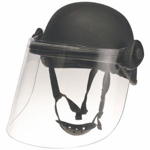 UNITED SHIELD PST SC650-IIIA-BLKMD-DK5H150S Level IIIA Lightweight Helmet w/ Paulson Face Shield, M Fits Hat Size, Suspension | CU7FBG 29RL90