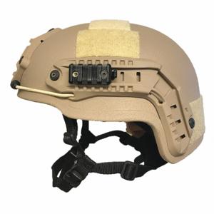 UNITED SHIELD SPEC OPS DELTA-Mid-IIIA-TNSM-GenII Ballistic Helmet, S Fits Hat Size, Tan, Aramid, 1 Inch Pad Thick, Level IIIA | CU7FCU 54PD52