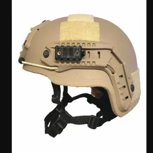 UNITED SHIELD SPEC OPS DELTA-Mid-IIIA-TNSM-GenII Ballistic Helmet, S Fits Hat Size, Tan, Aramid, 1 Inch Pad Thick, Level IIIA | CU7FCU 54PD52