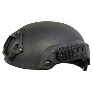 UNITED SHIELD SPRINT-IIIA-BLKMD Level IIIA Combat Helmet, M Fits Hat Size, Black, Aramid, 1/2 Inch Size Pad Thick | CU7FGF 29RL46