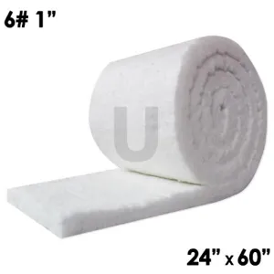 UNITHERM CF6-1-24X60in Ceramic Fiber, Density 6 Lbs, Thickness 1 Inch, Size 24 x 60 Inch | CE2EDW