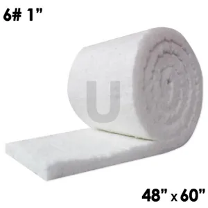 UNITHERM CF6-1-48X60in Ceramic Fiber, Density 6 Lbs, Thickness 1 Inch, Szie 48 x 60 Inch | CE2EDX