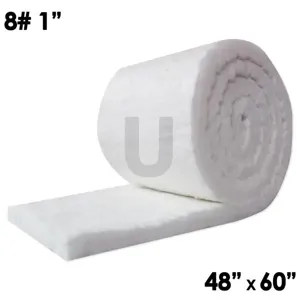 UNITHERM CF8-1-48X60in Ceramic Fiber, Density 8 Lbs, Thickness 1 Inch, Size 48 x 60 Inch | CE2EEC