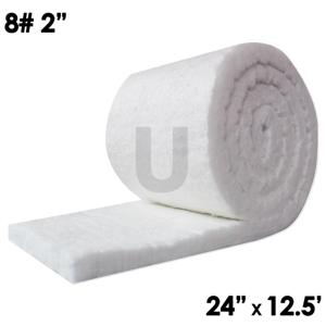 UNITHERM CF8-2-24X125 Ceramic Fiber, Density 8 Lbs, Thickness 2 Inch, Size 24 x 1500 Inch | CE2EED