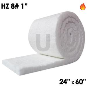 UNITHERM CF8HZ-1-24X60in Ceramic Fiber, Density 8 Lbs, Thickness 1 Inch, Size 24 x 60 Inch | CE2EEK