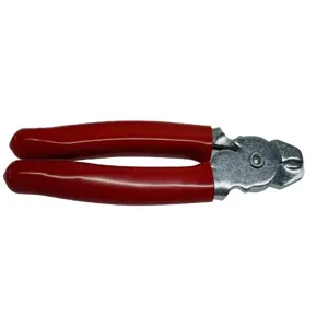 UNITHERM CRP-90 Plier With Cushion Grip, 90 Deg., Hog Ring, 1.6 x 3.75 x 6.25 Inch, Natural/Red Finish | CM7MZZ