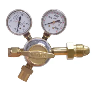 UNIWELD RHFG14-50 Flowgauge Regulator, 10-55 Flow Capacity, Heavy Duty | CD4TRT