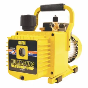 UNIWELD HVP6 Refrigerant Evacuation Pump, 6 Cfm Displacement, 1/2 Hp Hp, 15 Micron | CU7FLH 53RJ43