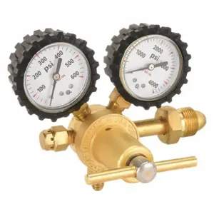 UNIWELD RHP400 Co2 Regulator, Dual Gauge, 2 Inch Size | CD4TJR