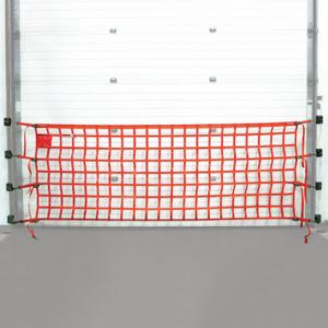 US NETTING OHPW414-B Wall Mounted Loading Dock Safety Barrier Net, 4 ft Net Height, 14 ft Net Width, Orange | CU7PTJ 378N44