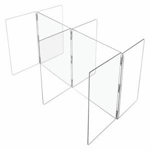 USA SEALING BULK-CPD-189 Clear Plastic Compartment Divider, 24 Inch Height, 1/4 Inch Thick, 48 Inch Width | CU7KVK 60ED54