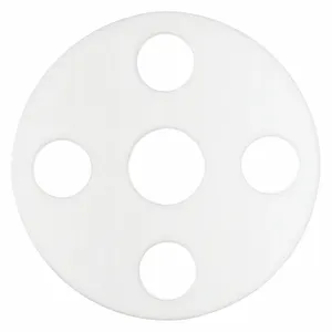 USA SEALING BULK-FG-1147 Flange Gasket, 1 1/2 Inch Pipe Size, 5 Inch Outside Dia, 1 7/8 Inch Inside Dia, White | CU7GZB 742J30