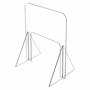 USA SEALING BULK-PD-153 Self-Supported Clear Plastic Divide, 36 Inch Height, 1/4 Inch Thickness, 36 Inch Width | CU7NAD 56KX92