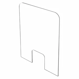 USA SEALING BULK-PD-90 Clear Plastic Dividers with Small C, 36 Inch Height, 1/8 Inch Thick, 60 Inch Width | CU7GQM 56KW66