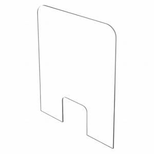 USA SEALING BULK-PD-99 Clear Plastic Dividers with Small C, 24 Inch Height, 1/4 Inch Thick, 48 Inch Width | CU7GQF 56KW75