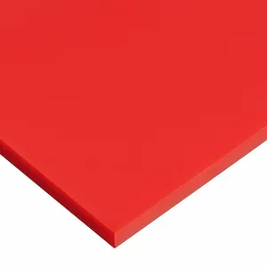 USA SEALING PS-EPVC-RD-3MMX12X12 Plastic Sheet, 0.118 Inch Plastic Thick, 12 Inch W x 12 Inch L, Red, 2 | CU7LTX 806DR9