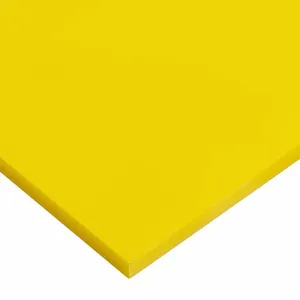 USA SEALING PS-EPVC-YL-6MMX48X96 Plastic Sheet, 0.236 Inch Plastic Thick, 48 Inch W x 96 Inch L, Yellow, 2 | CU7LYK 806DU8