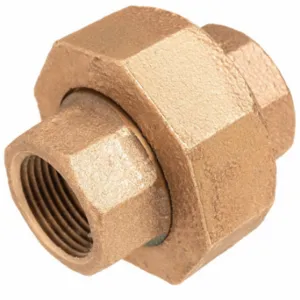 USA SEALING ZUSA-PF-15553 Pipe Fitting, Brass, 1 1/2 Inch X 1 1/2 Inch Fitting Pipe Size | CU7KTB 792Y72