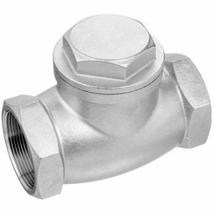 USA SEALING ZUSA-VLV-133 Check Valves, Dual Flow, Inline Swing, 304 Stainless Steel, 2 Inch Pipe/Tube Size, 200 PSI | CU7GDZ 61DU95