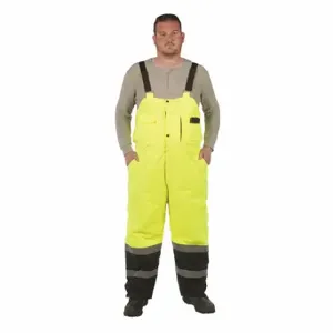 UTILITY PRO UHV500-XL Lined Bib Overall, Hi Vis, XL | CU7PVX 132D10