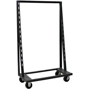 VALLEY CRAFT F81813A4 A-Frame Cart, Single Sided, Wide Base Depth, 1500 Lb Load Cap. | AJ8FTT