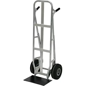 VALLEY CRAFT F83947A7 Beverage Hand Truck, Aluminium Frame, 10 X 16 Shoe, 600 Lbs Load Cap. | AJ8FVW