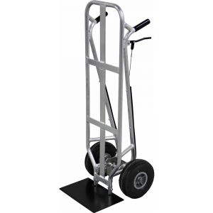 VALLEY CRAFT F84010A7 Beverage Hand Truck, 8 X 16 Shoe With Brakes, Aluminium Frame | AJ8GPJ