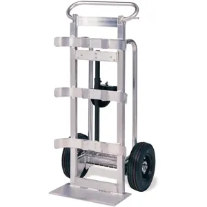 VALLEY CRAFT F86070A9 Hand Truck, Double Cylinder, Heavy Duty, Aluminium Frame, 600 Lbs Load Cap. | AJ8FZZ