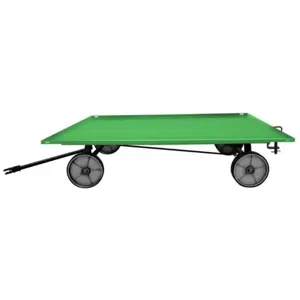 VALLEY CRAFT F89315 Trailer, 48 X 72 Flat Deck, Mold On Wheel, Pin & Clevis, Green | AJ8GQM