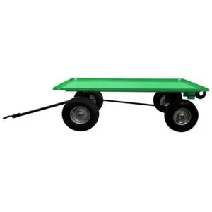 VALLEY CRAFT F89311 Trailer, 36 X 60 Lip Up Deck, Pneumatic Wheel, Ring & Pintle, Green | AJ8GQQ