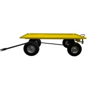 VALLEY CRAFT F89312YL Trailer, 36 X 60 Lip Up Deck, Pneumatic Wheel, Pin & Clevis, Yellow | AJ8GRH