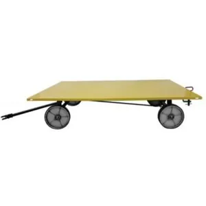 VALLEY CRAFT F89315YL Trailer, 48 X 72 Flat Deck, Mold On Wheel, Pin & Clevis, Yellow | AJ8GRF