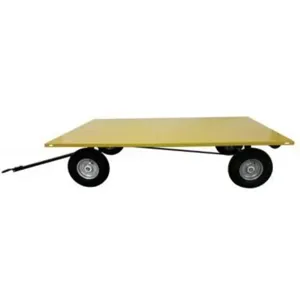 VALLEY CRAFT F89316YL Trailer, 48 X 72 Flat Deck, Pneumatic Wheel, Ring & Pintle, Yellow | AJ8GRE