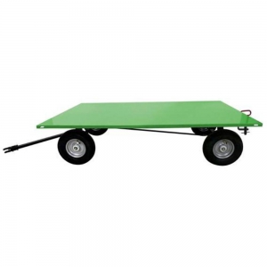 VALLEY CRAFT F89317 Trailer, 48 X 72 Flat Deck, Pneumatic Wheel, Pin & Clevis, Green | AJ8GQK