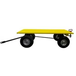 VALLEY CRAFT F89321YL Trailer, 36 X 60 Flat Deck, Pneumatic Wheel, Pin & Clevis, Yellow | AJ8GQZ