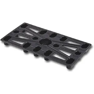 VALLEY CRAFT Z84976A3 Mini Pallet For Ezy-Tilt Pallet Trucks, 12 X 24, Plastic | AJ8GPG