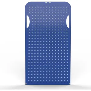 VALLEY CRAFT F89536B Round Pegboard End Panel, Modular A Frame Cart, 55 X 30, Blue | AJ8GFC