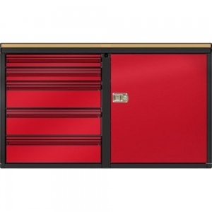 VALLEY CRAFT F89616TS Mobile Cabinet, 48, 1 Set Shelf Size( 3, 3, 6, 6, 6) & Door, Tropic Sand | AJ8GJZ