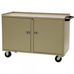 VALLEY CRAFT F89623TS Mobile Cabinet, 48, 2 Sets Door, Tropic Sand | AJ8GKX